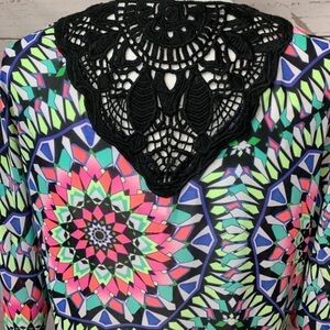 NWOT Xhilaration Tribal/Aztec Lace Cover-Up